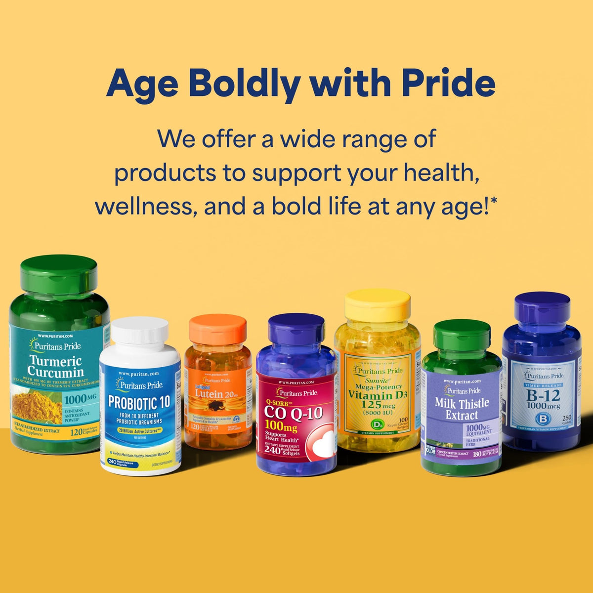 Puritan's Pride Coenzyme CoQ10 100mg, Dietary Supplement for Heart Health, Blood Pressure, Oral Gum Health, and Healthy Aging Support - FENGGESTORE20