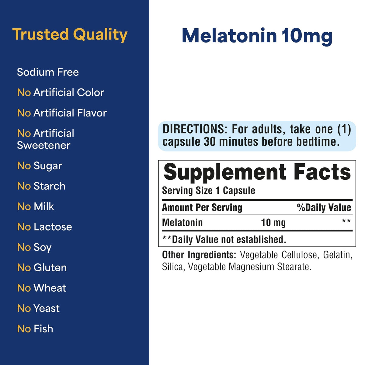 Puritan's Pride Premium Super Strength Melatonin 10mg Sleep Aid, Dietary Supplement for Sound, Restful, & Longer Sleep Support, 4 Month Supply, - FENGGESTORE20