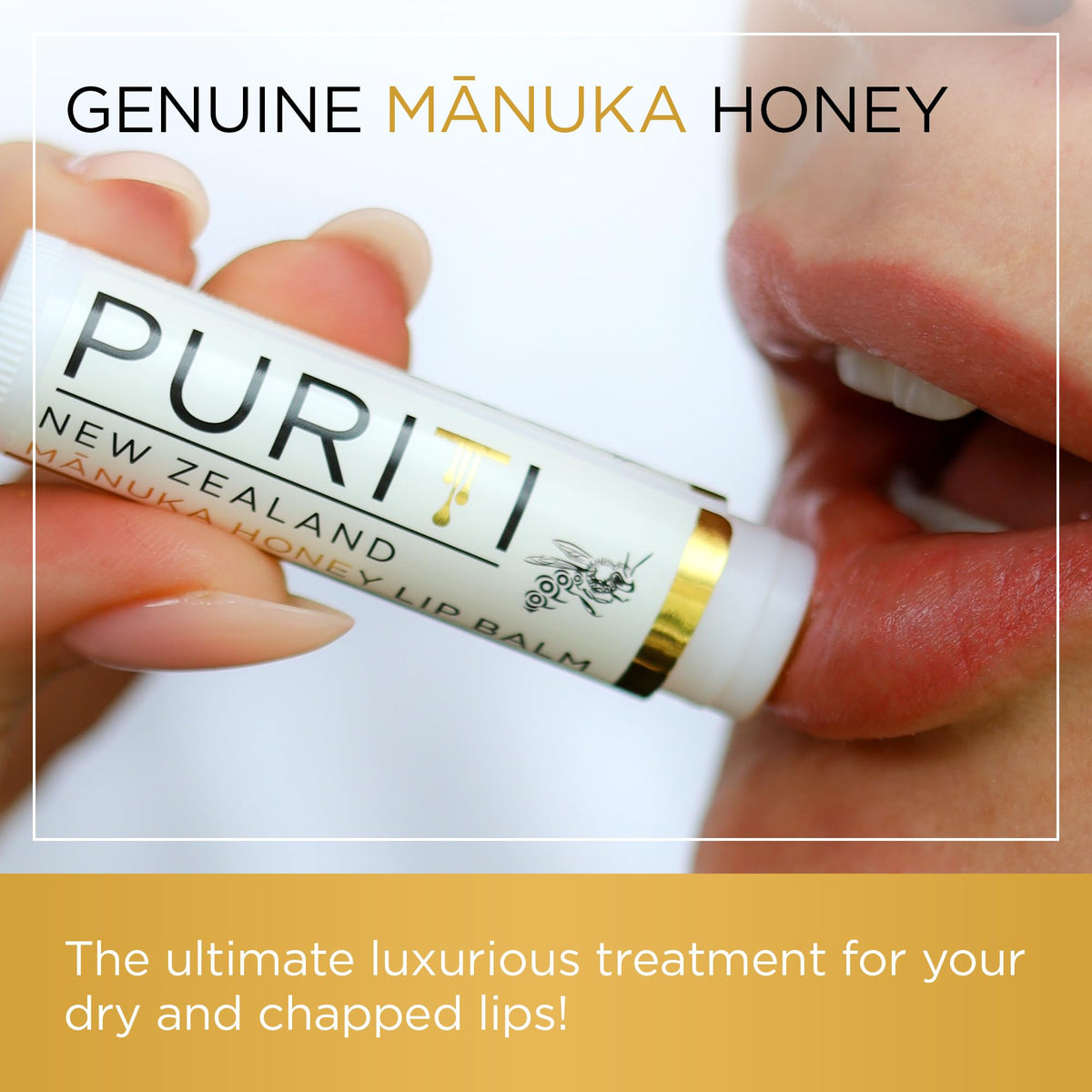 PURITI Manuka Honey Lip Balm – 3pack Soothing & Moisturizing, Enriched with Almond - FENGGESTORE20