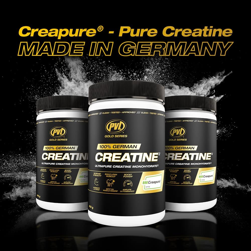 PVL Creapure Creatine – 100% Pure German Creatine Monohydrate Powder-Pharmaceutical Grade Muscle Building Supplement for Strength Training, Pre Workout & Post Workout Protein Support–410g 82 Servings - FENGGESTORE20