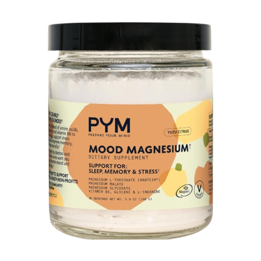 PYM Mood Magnesium Powder to Support Stress & Better Sleep, 30 Servings - Magnesium Glycinate, Magnesium Malate & l-Threonate, Yuzu Citrus | Non-GMO - FENGGESTORE20