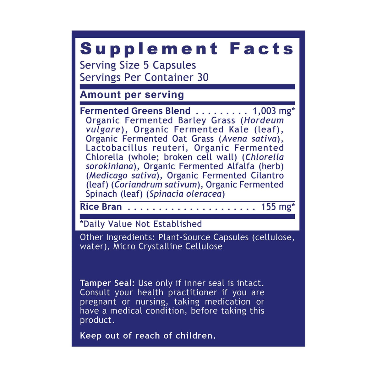 Quantum Nutrition Labs Quantum Fermented Greens- Super Greens Supplement, Superfood Blend, Organic Vitamins with Probiotic - Daily Greens with Spinach, Chlorella - FENGGESTORE20