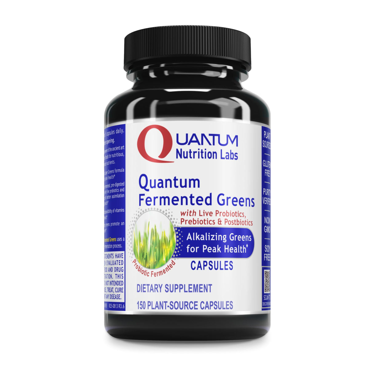 Quantum Nutrition Labs Quantum Fermented Greens- Super Greens Supplement, Superfood Blend, Organic Vitamins with Probiotic - Daily Greens with Spinach, Chlorella - FENGGESTORE20