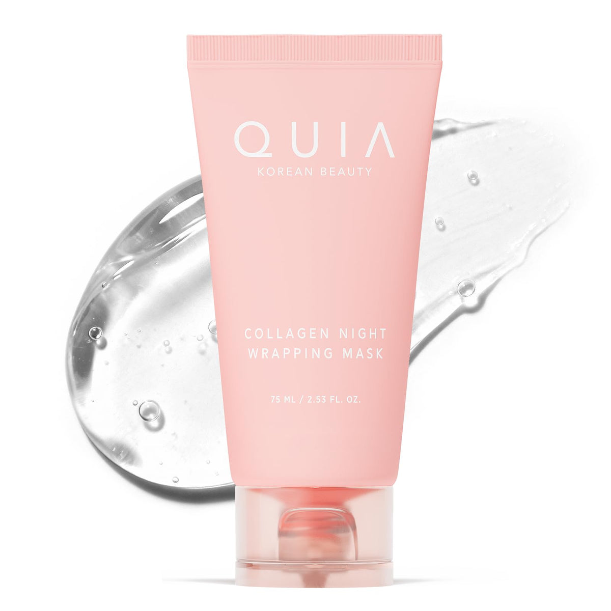 QUIA Collagen Wrapping Mask 75ml - Clinical +92% Firmer Appearance - Overnight Glass Skin Peel Off - Korean Skincare - FENGGESTORE20