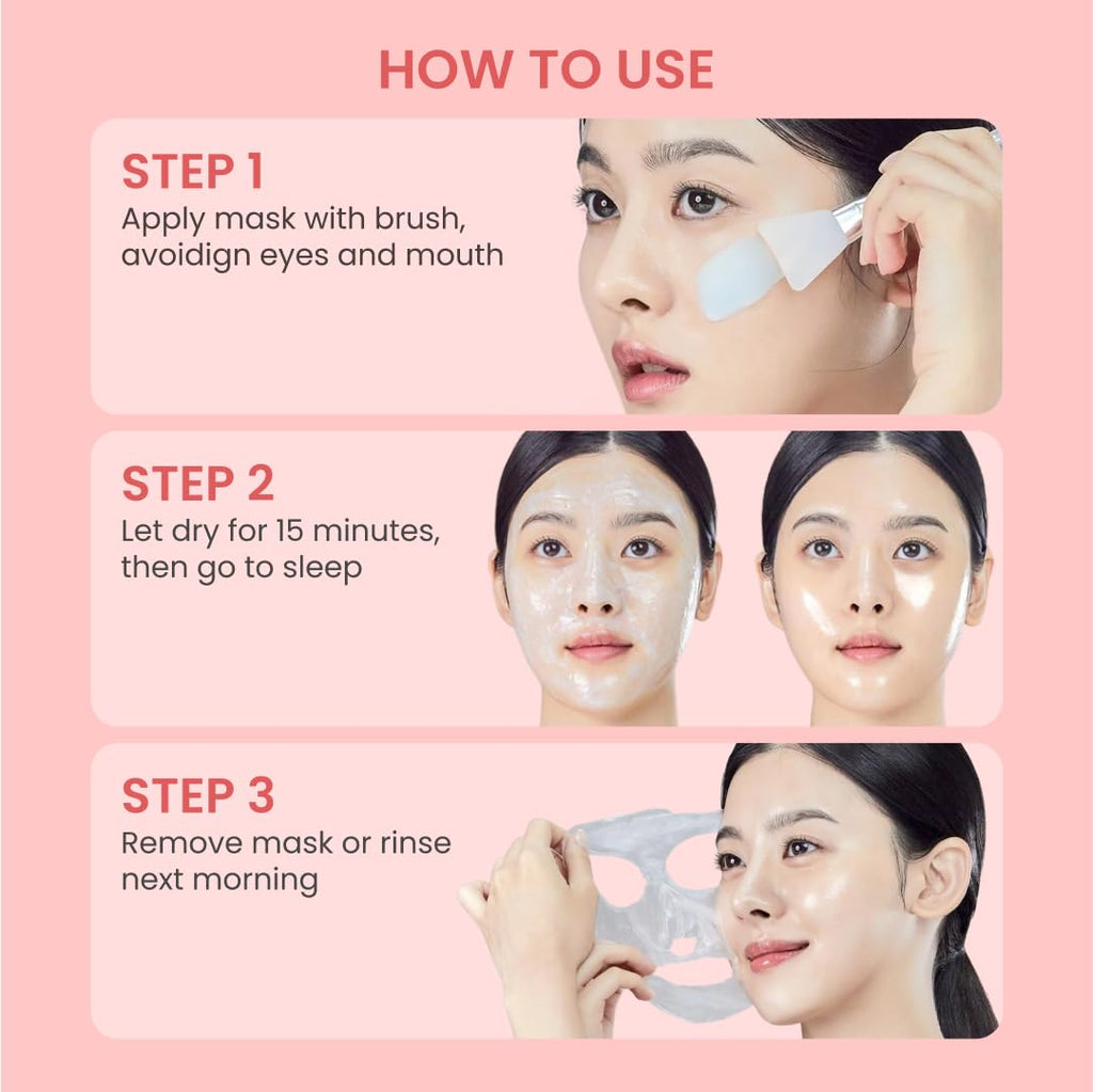 QUIA Collagen Wrapping Mask 75ml - Clinical +92% Firmer Appearance - Overnight Glass Skin Peel Off - Korean Skincare - FENGGESTORE20