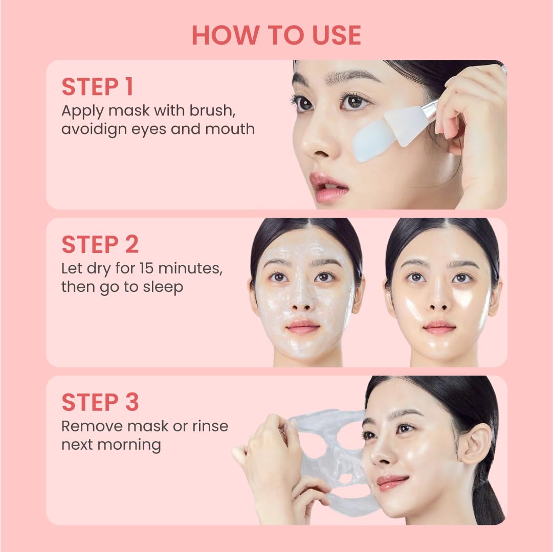 QUIA Collagen Wrapping Mask 75ml - Clinical +92% Firmer Appearance - Overnight Glass Skin Peel Off - Korean Skincare - FENGGESTORE20