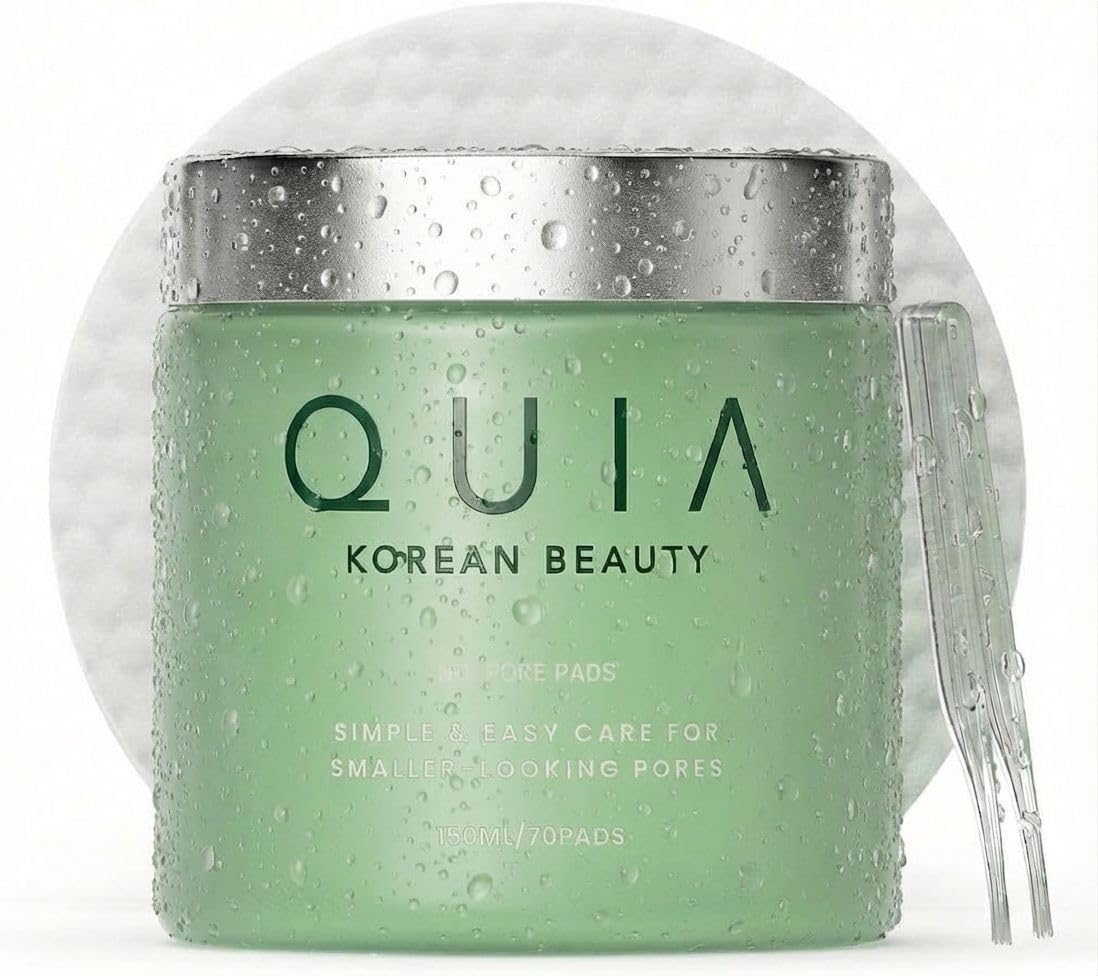 QUIA Toner Pads – AHA/BHA Dual-Action Exfoliate and Hydrate All in One – Soothing Formula for Sensitive Skin – Reduces Blackheads and Blemishes - FENGGESTORE20