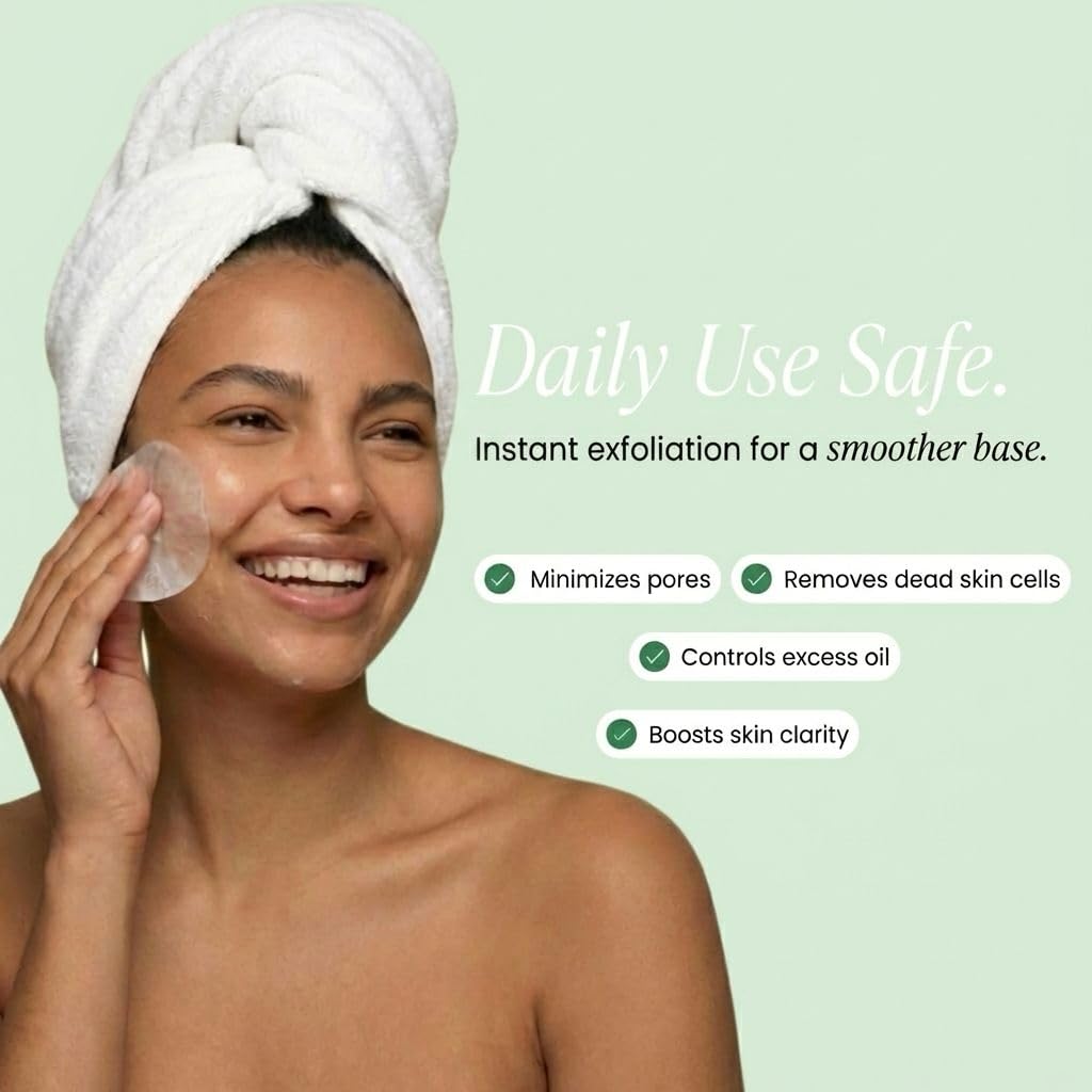 QUIA Toner Pads – AHA/BHA Dual-Action Exfoliate and Hydrate All in One – Soothing Formula for Sensitive Skin – Reduces Blackheads and Blemishes - FENGGESTORE20