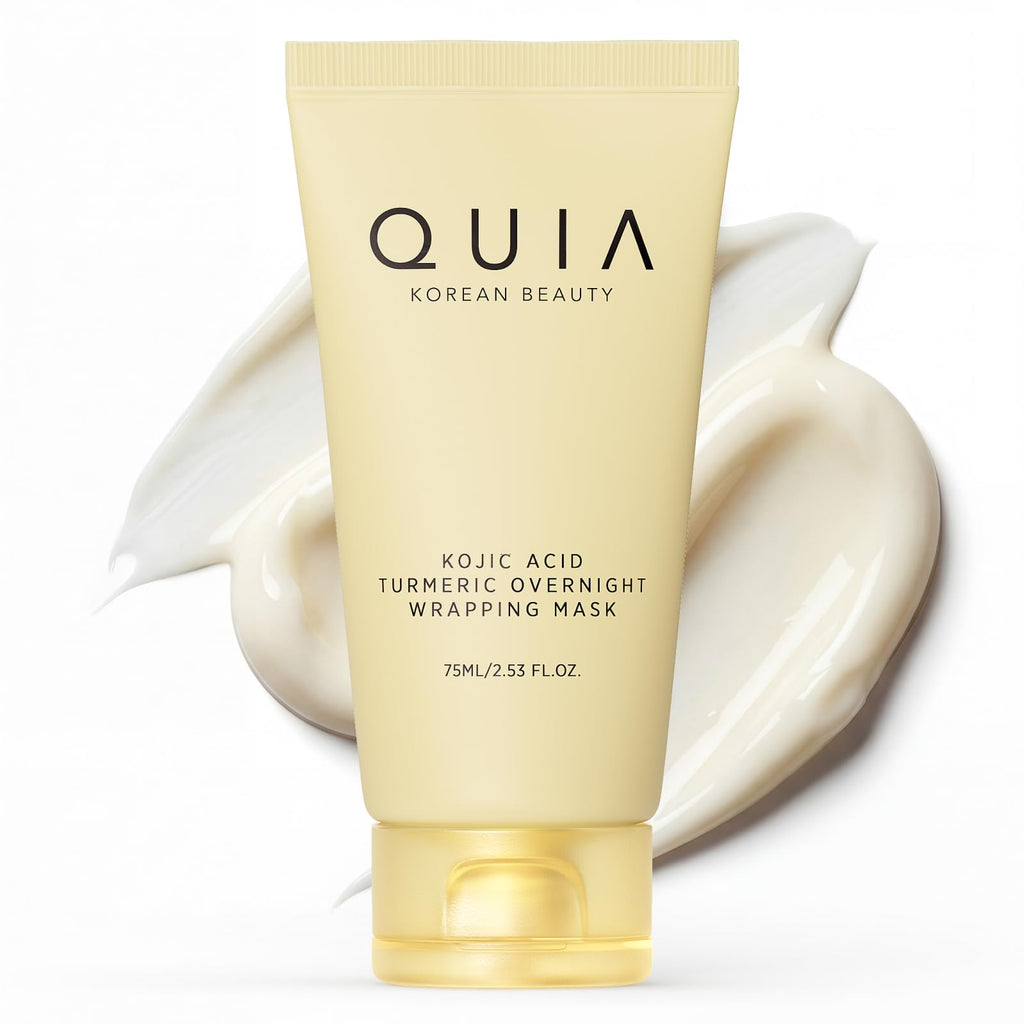 QUIA Turmeric + Kojic Acid Overnight Wrapping Mask – Hydration Mask for Glowing Skin - FENGGESTORE20