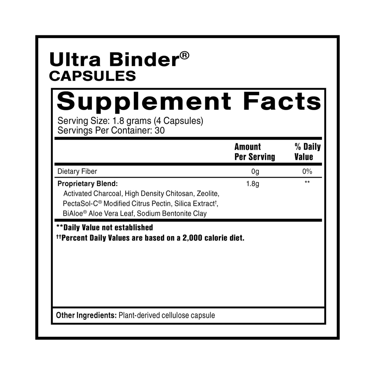 Quicksilver Scientific Ultra Binder - Multi Toxin Binder with Bentonite Clay Powder, Zeolite Detox & Charcoal - Supplement for Gut Support - FENGGESTORE20