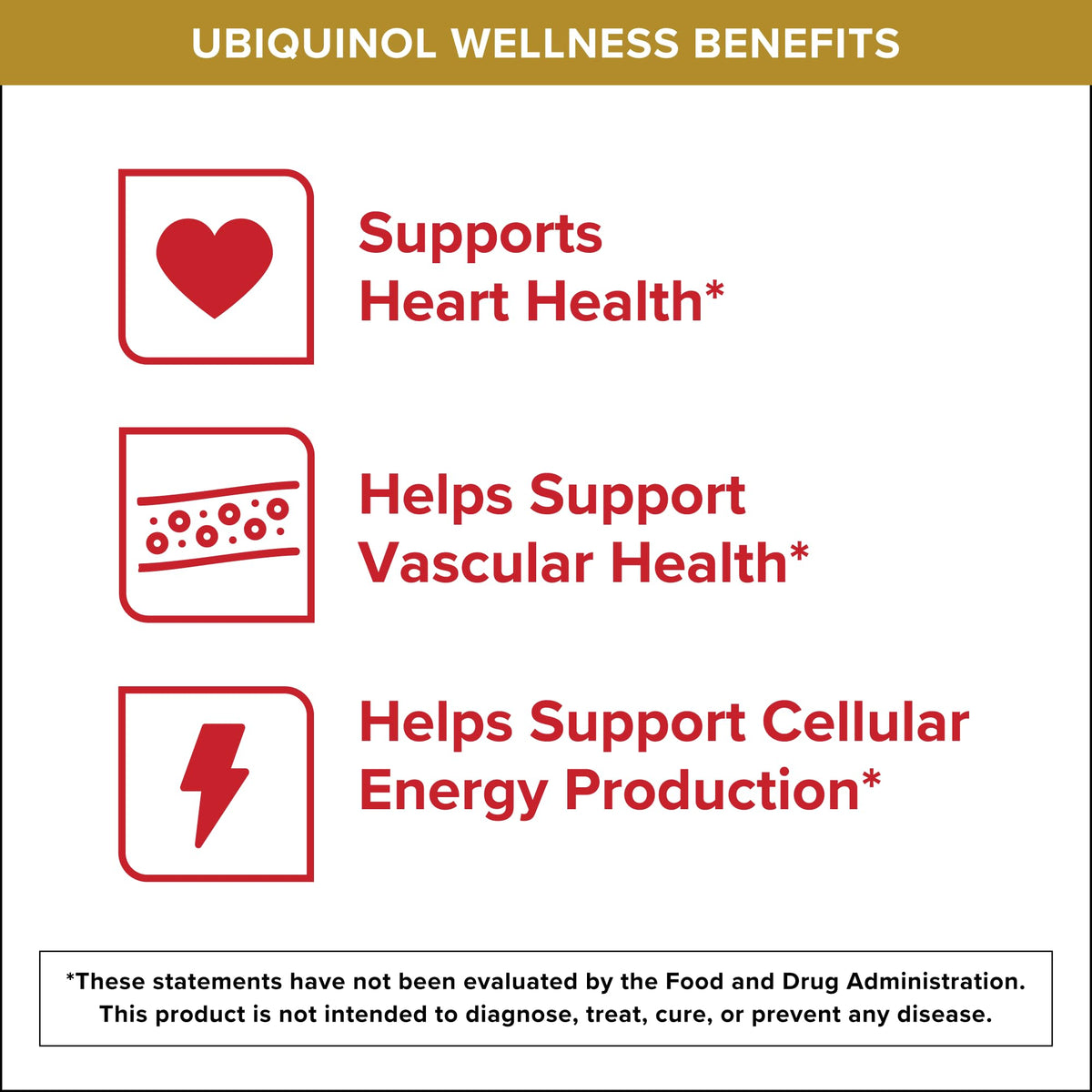 Qunol 200mg Ubiquinol, Powerful Antioxidant for Heart and Vascular Health, Essential for energy production, Natural Supplement Active Form of CoQ10, 60 Count - FENGGESTORE20
