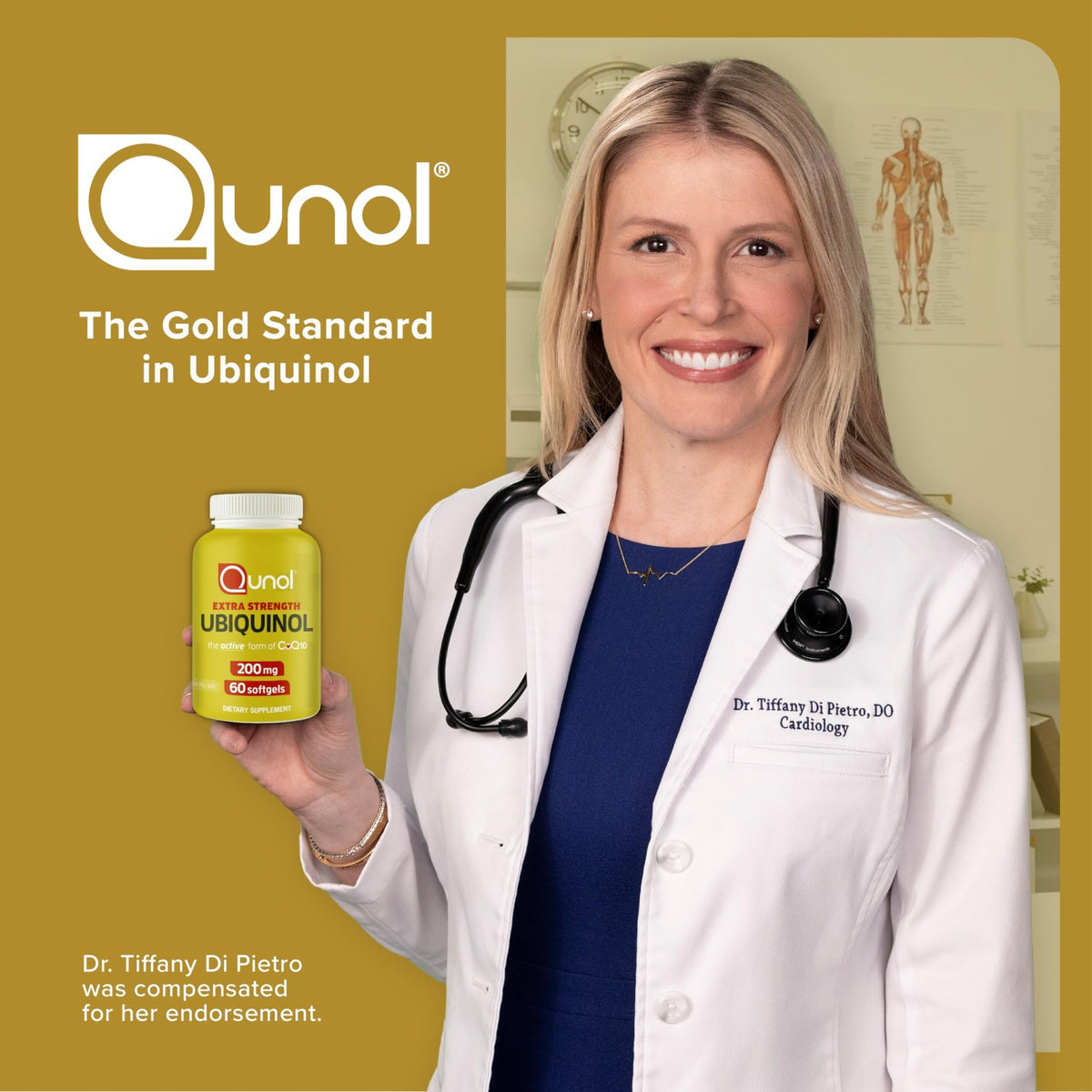 Qunol 200mg Ubiquinol, Powerful Antioxidant for Heart and Vascular Health, Essential for energy production, Natural Supplement Active Form of CoQ10, 60 Count - FENGGESTORE20
