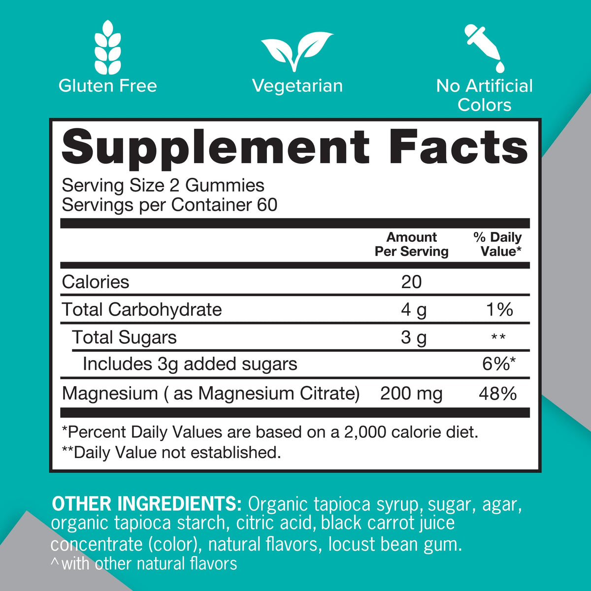 Qunol Magnesium Gummies for Adults, 200mg Elemental Magnesium (from 1,750mg Magnesium Citrate), High Absorption Magnesium Supplement, Supports Nerve, - FENGGESTORE20