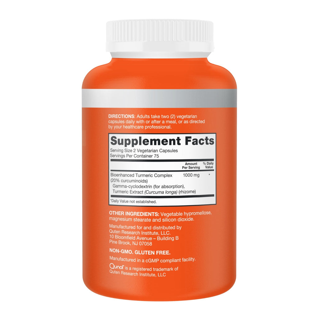 Qunol Turmeric Curcumin Supplement, 1000mg with Ultra High Absorption, for Joint Support, Extra Strength Capsules, 150 Count - FENGGESTORE20