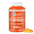 Qunol Turmeric Curcumin Supplement, 1000mg with Ultra High Absorption, for Joint Support, Extra Strength Capsules, 150 Count - FENGGESTORE20