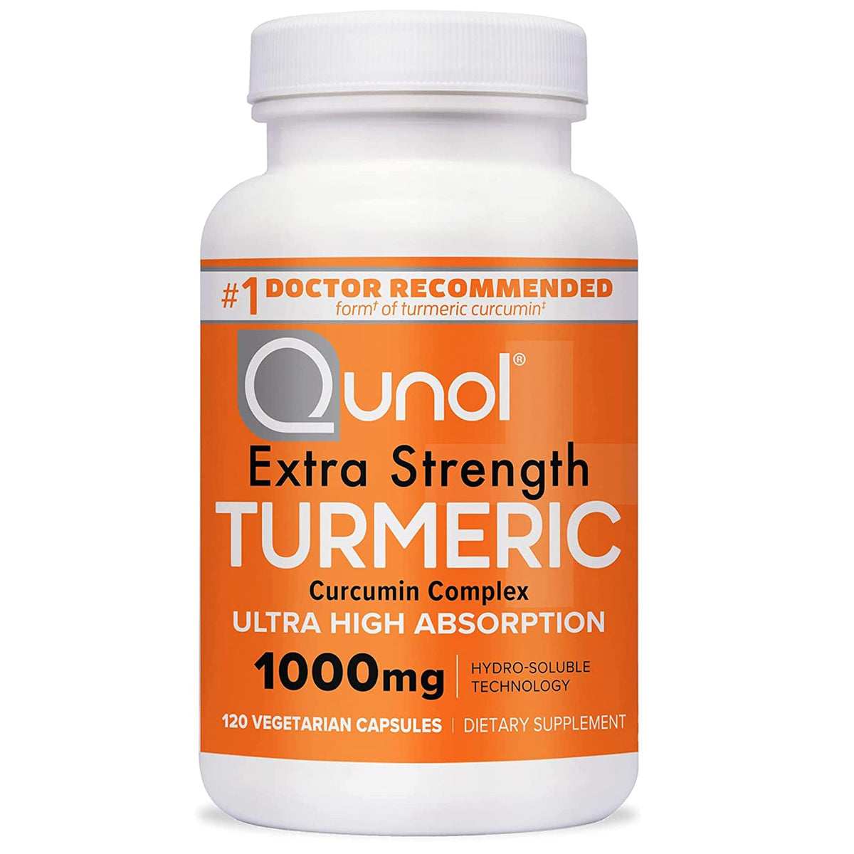 Qunol Turmeric Curcumin Supplement, Turmeric 1000mg With Ultra High Absorption, Joint Support Supplement, Extra Strength Turmeric Capsules, 2 Month Supply, 120 Count (Pack of 1) - FENGGESTORE20