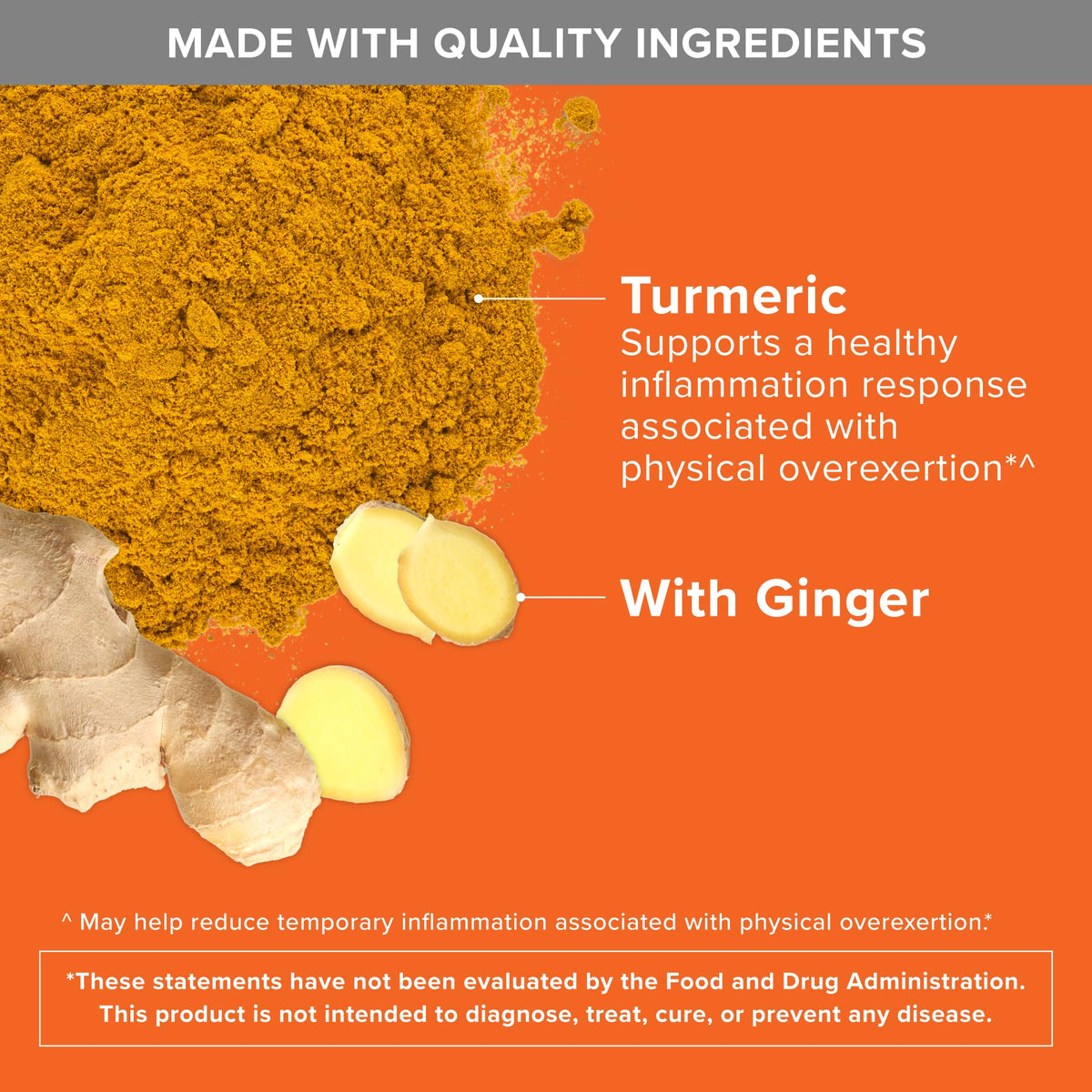 Qunol Turmeric Curcumin with Black Pepper & Ginger, 2400mg Turmeric Extract with 95% Curcuminoids, Extra Strength Supplement - FENGGESTORE20