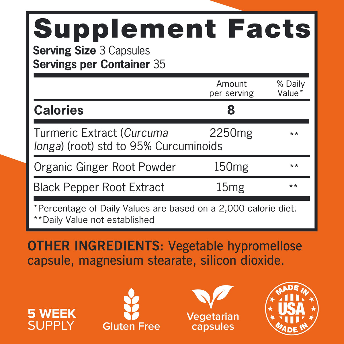 Qunol Turmeric Curcumin with Black Pepper & Ginger, 2400mg Turmeric Extract with 95% Curcuminoids, Extra Strength Supplement - FENGGESTORE20