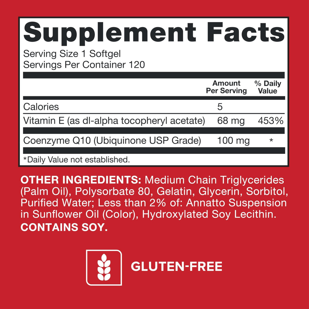 Qunol Ultra CoQ10 100mg, 3x Better Absorption, Patented Water and Fat Soluble Natural Supplement Form of Coenzyme Q10 - FENGGESTORE20