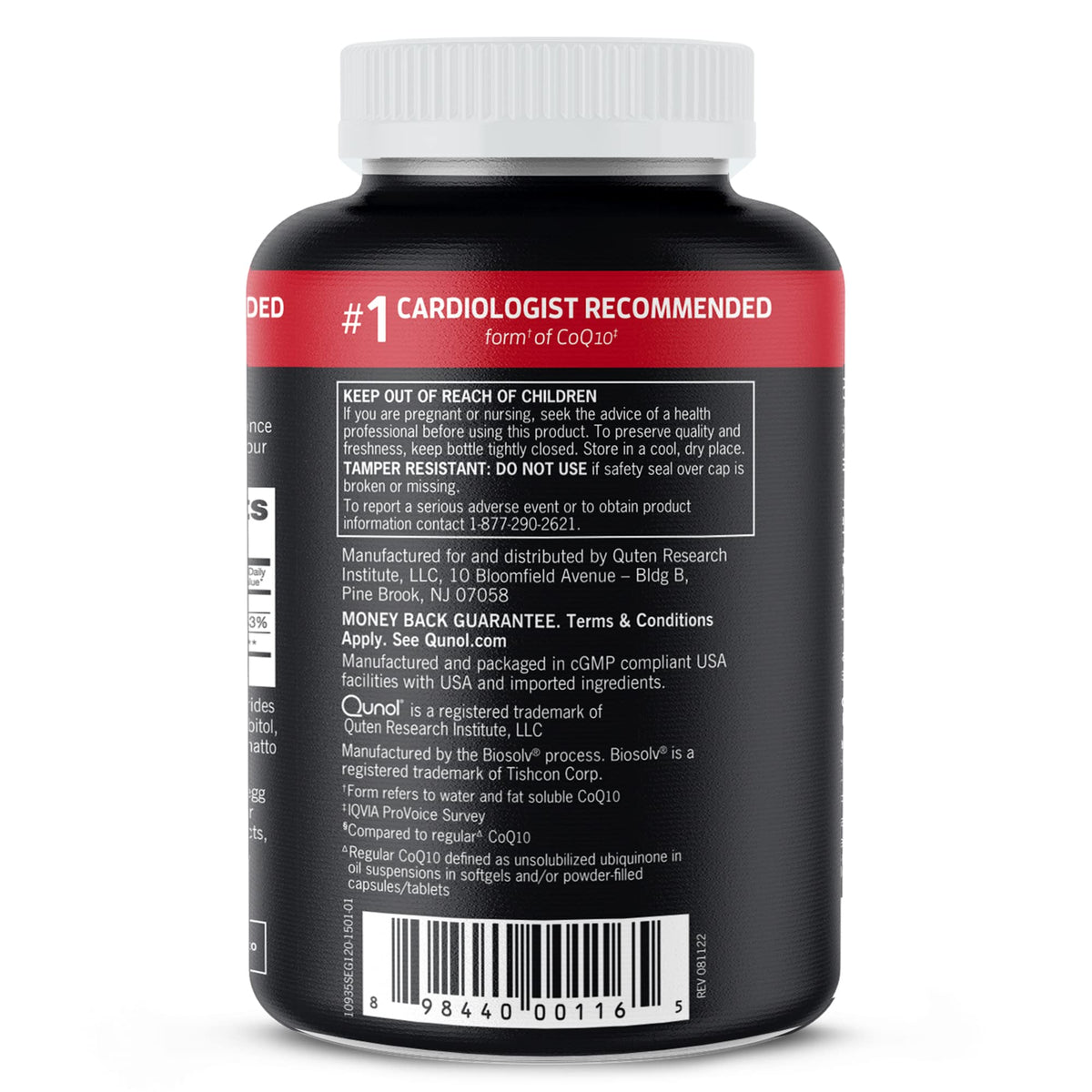 Qunol Ultra CoQ10 100mg, 3x Better Absorption, Patented Water and Fat Soluble Natural Supplement Form of Coenzyme Q10 - FENGGESTORE20