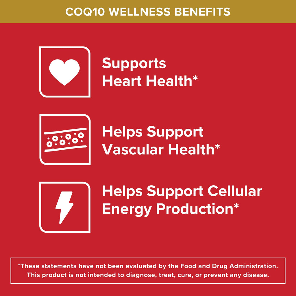 Qunol Ultra CoQ10 100mg Softgels- 3x Better Absorption, Antioxidant for Heart Health & Energy Production, Coenzyme Q10 Vitamins - FENGGESTORE20