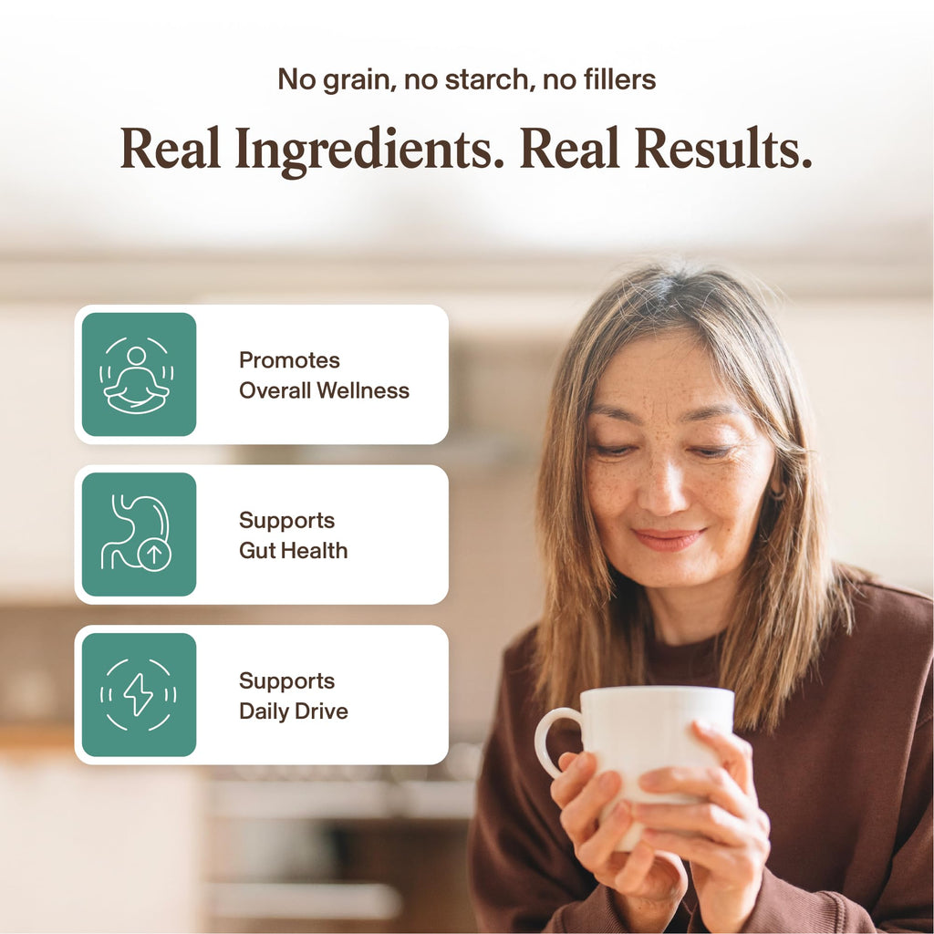 Real Mushrooms 5 Defenders - Adaptogenic Mushrooms Complex with Chaga, Reishi, Turkey Tail, Maitake & Shiitake for Wellness Support - FENGGESTORE20