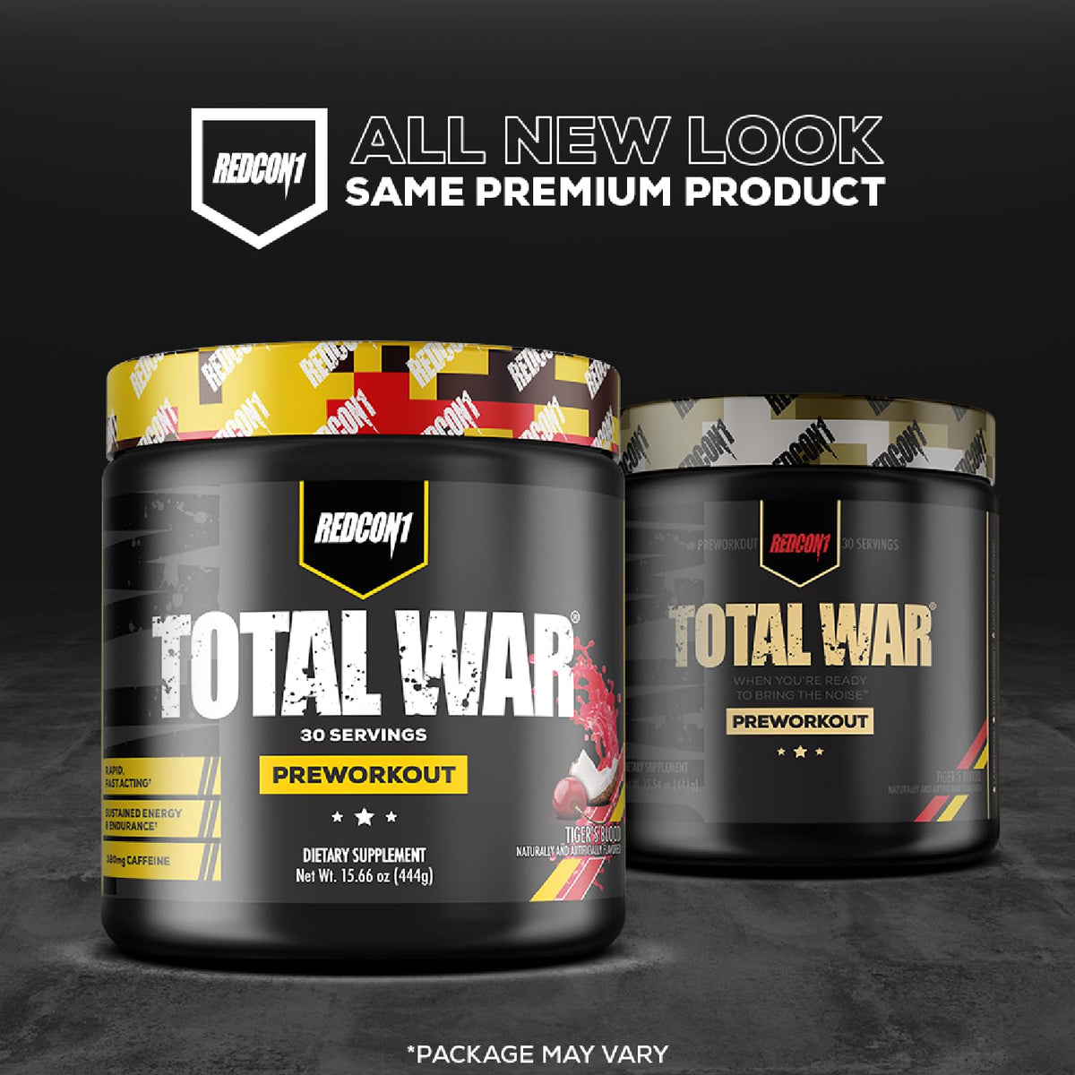 REDCON1 Total War Pre Workout, Watermelon - L Citrulline, Malic Acid, Green Tea Leaf Extract for Pump Boosting Pre Workout for Women & Men - 3.2g Beta Alanine - FENGGESTORE20