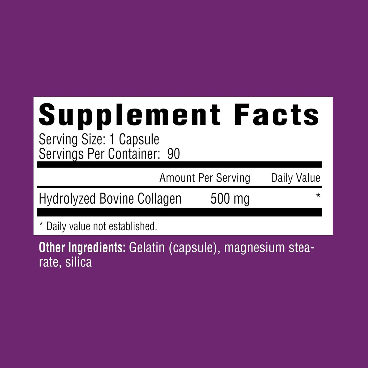 Rejuvicare Super Collagen 500 mg, Hydrolyzed Collagen Peptides for Hair, Skin & Nails, Beauty & Wellness Supplement, Supports Healthy Hydration & Elasticity, 180 Capsules, 2 Pack Value - FENGGESTORE20