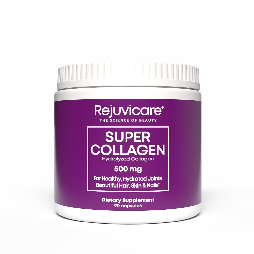 Rejuvicare Super Collagen Capsules for Beauty, Healthy Joints, Hair, Skin, & Nails, 90 Servings, Multi, (N8745) - FENGGESTORE20