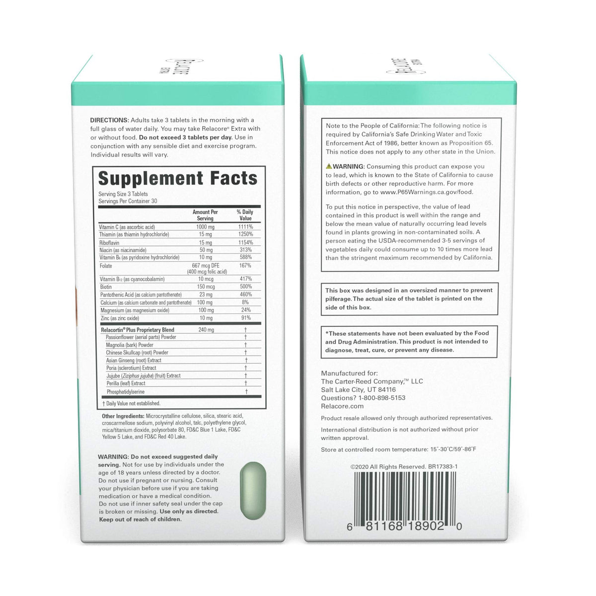 Relacore Extra Maximum Strength - Cortisol Supplements for Women - Reduce Cortisol Related Belly Fat - Stress Relief Supplement - Calm Mind - FENGGESTORE20