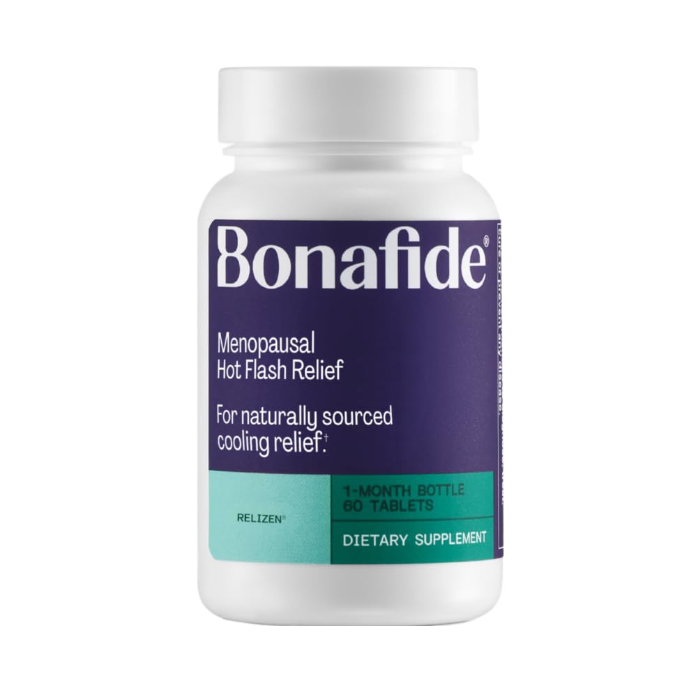 Relizen by Bonafide. Relief from Menopausal Hot Flashes & Night Sweats. — 1-Month Supply (60 Tablets) - FENGGESTORE20