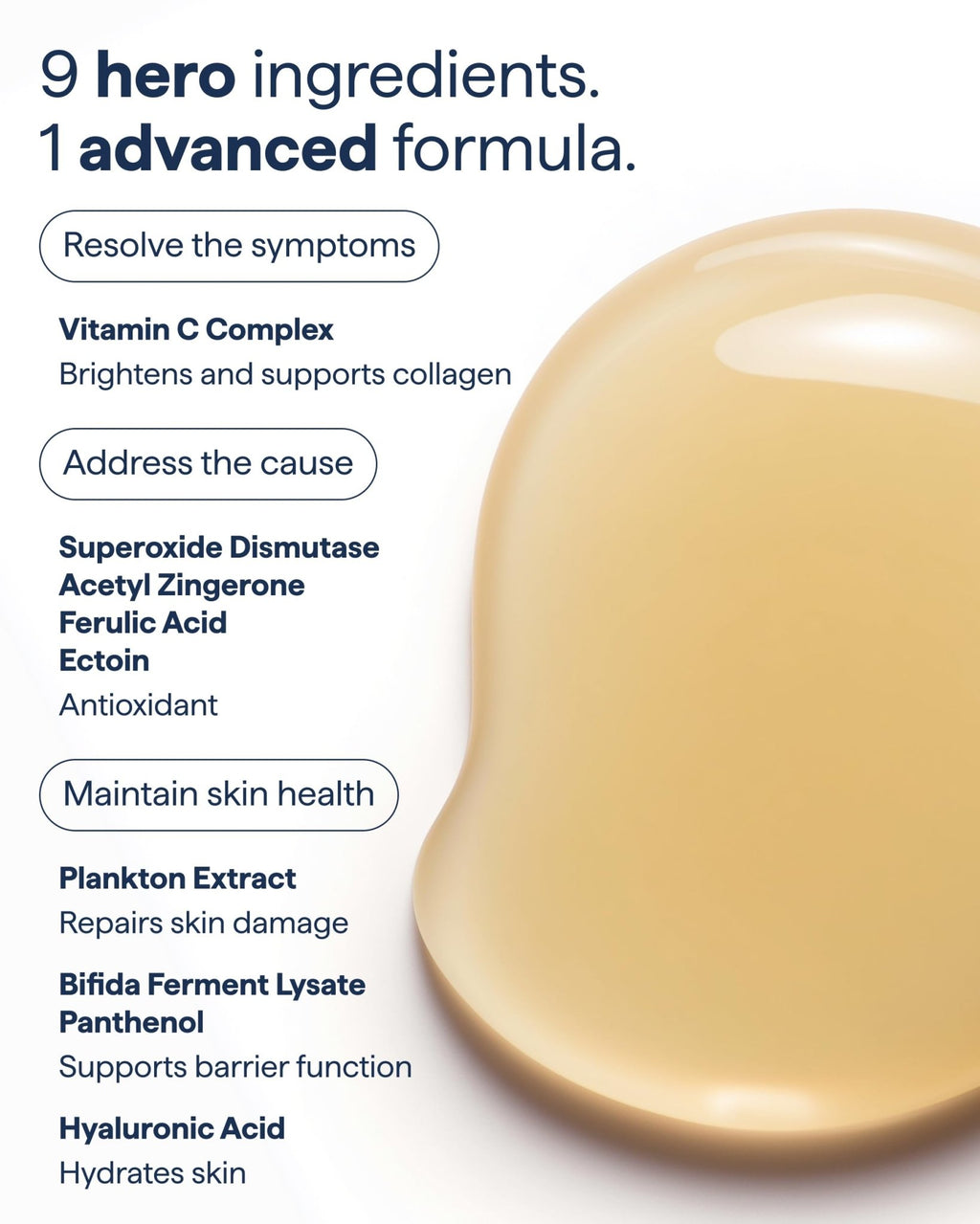 Remedy for Daily Defense | 15% Vitamin C Complex Brightening Serum | Stabilized Vitamin C with Next-Gen Antioxidants, Ferulic Acid, Ectoin - FENGGESTORE20