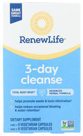 Renew Life 3-Day Cleanse Total Body Reset 2-Part Detox Cleanse Capsules, Digestive Wellness and Regularity, Herbal Blend with Magnesium and Cranberry, - FENGGESTORE20