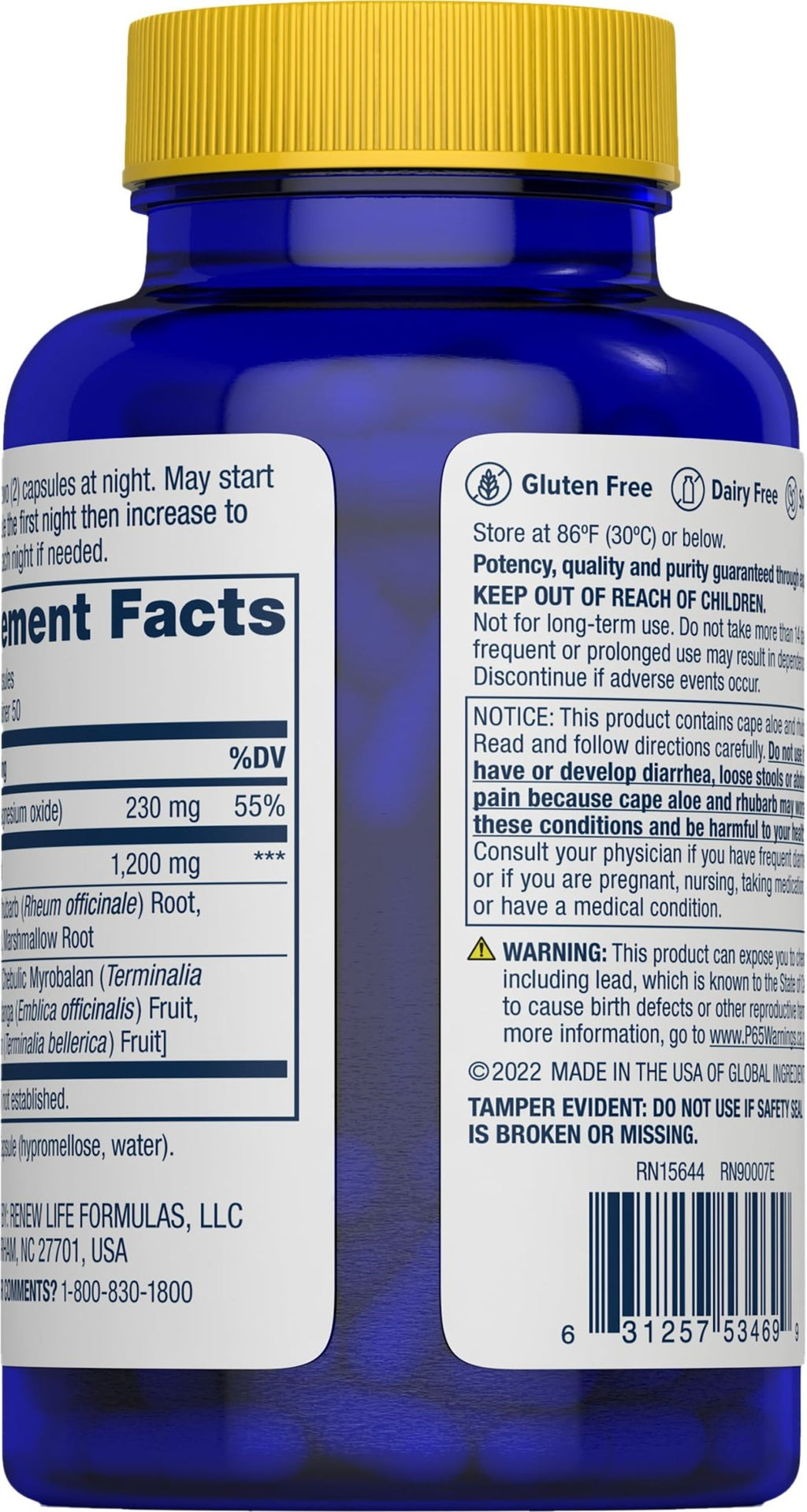 Renew Life Detox Cleanse More, Reduces Bloating and Restores Regularity, Overnight Constipation Relief, Soy - FENGGESTORE20