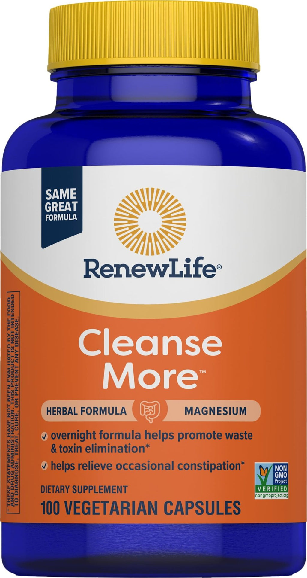 Renew Life Detox Cleanse More, Reduces Bloating and Restores Regularity, Overnight Constipation Relief, Soy - FENGGESTORE20