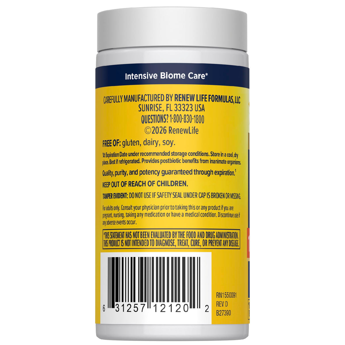 Renew Life Ultimate Flora Adult Ultimate Care Probiotic, 150 Billion, 30 Caps (Package May Vary) - FENGGESTORE20
