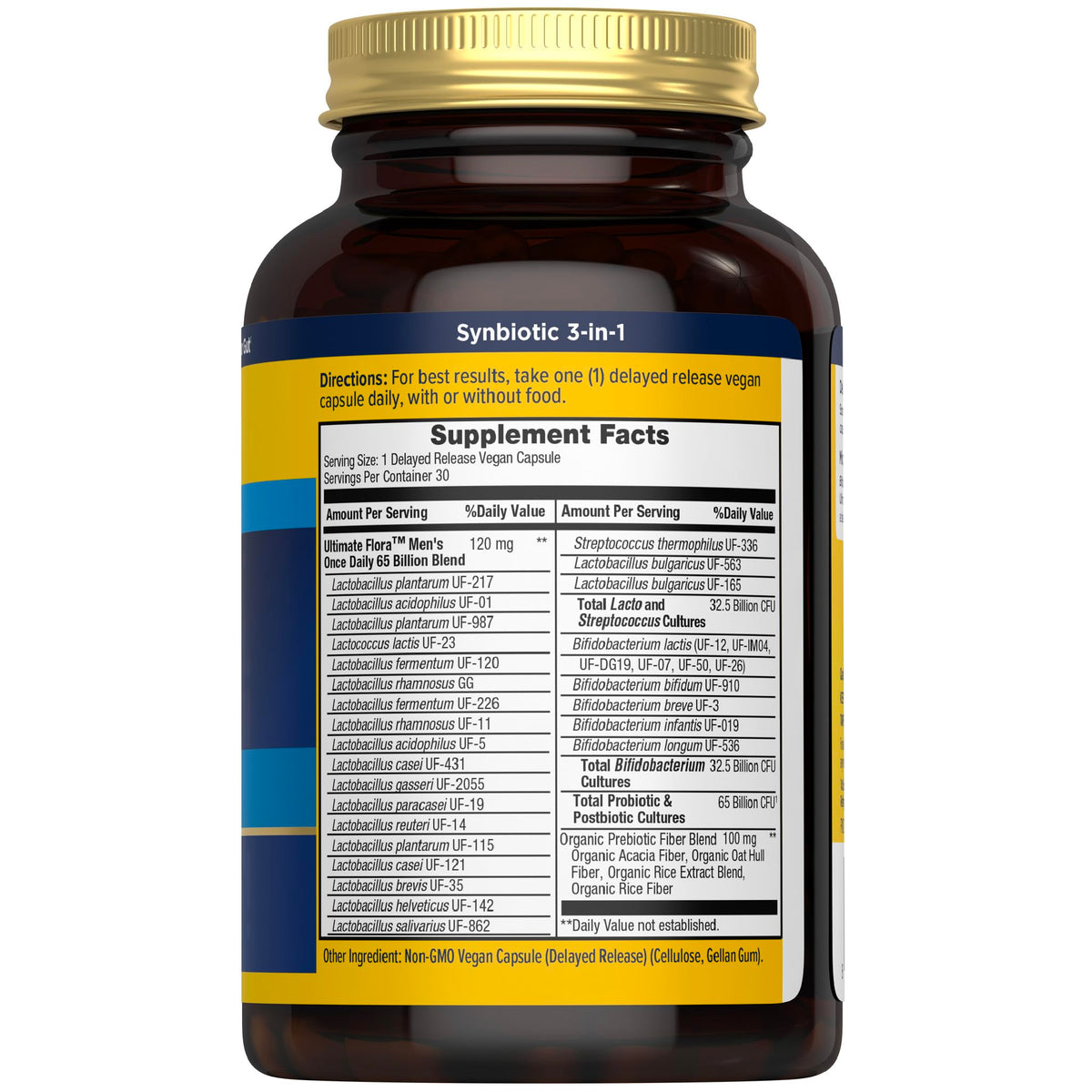 Renew Life Ultimate Flora Probiotics for Men 65 Billion CFU Delayed Release Vegan Capsules | Digestive Health | Immune Health | Dairy Free | 30 Count - FENGGESTORE20