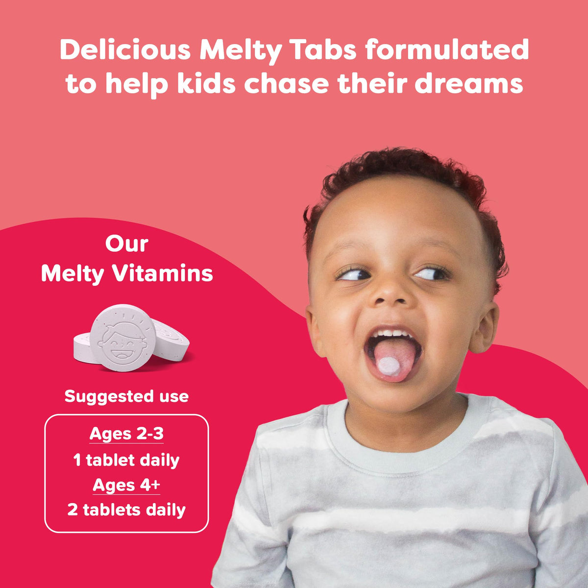 Renzo's Iron Supplements for Kids, Dissolvable Vegan Kids Iron Supplement with Vitamin C, Sugar-Free Melty Tabs - FENGGESTORE20