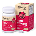 Renzo's Iron Supplements for Kids, Dissolvable Vegan Kids Iron Supplement with Vitamin C, Sugar-Free Melty Tabs - FENGGESTORE20