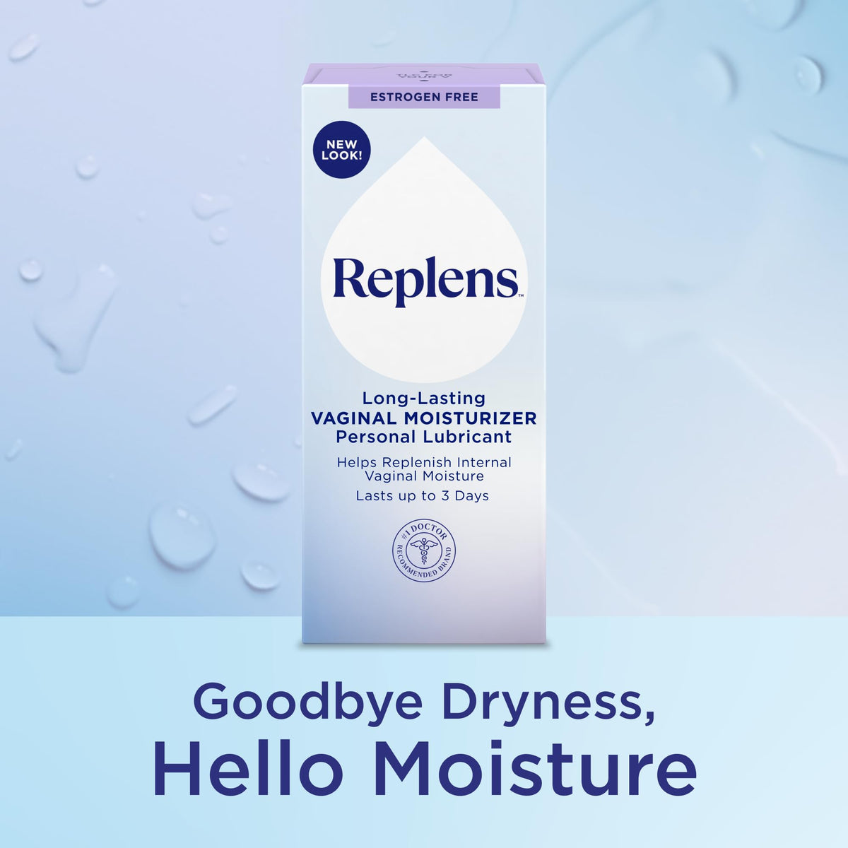 Replens Long Lasting Vaginal Moisturizer for Vaginal Dryness, Doctor Recommended & Estrogen-Free, 8 Pre-Filled Applicators - FENGGESTORE20