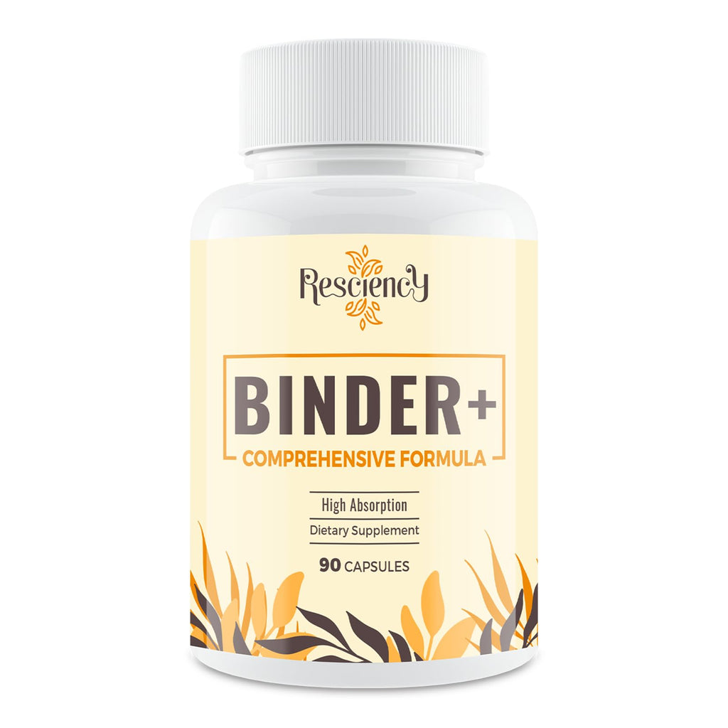 Resciency Detox Binder Supplement – Activated Charcoal, Zeolite, Bentonite Clay, Milk Thistle, Proprietary Blends - Liver & Gut, Max Absorption, 90 Vegan Capsules - FENGGESTORE20