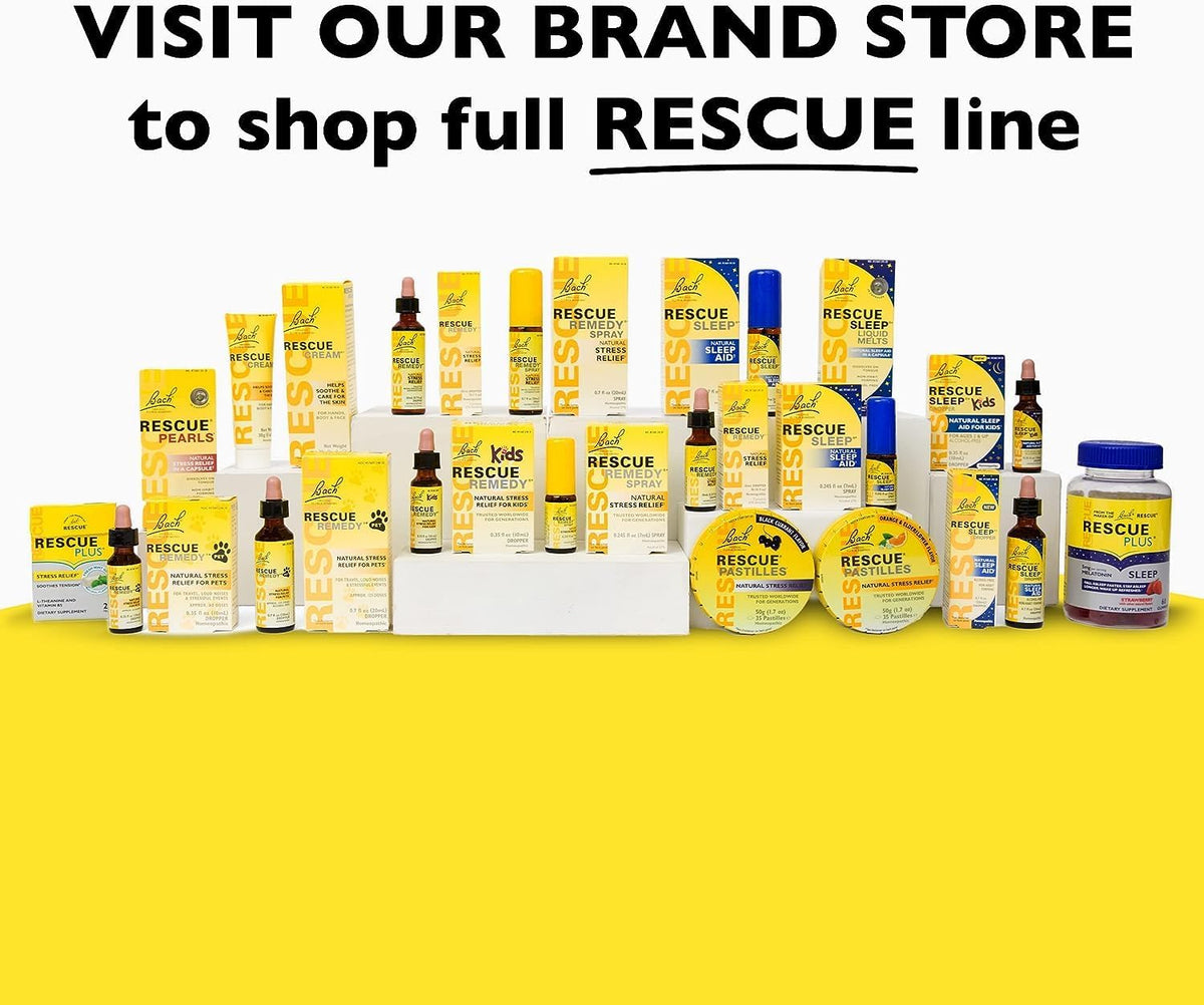 Rescue Bach PASTILLES, Cranberry Flavor, Stress Relief Lozenges, Homeopathic, Flower Eessences, 35 Count - FENGGESTORE20