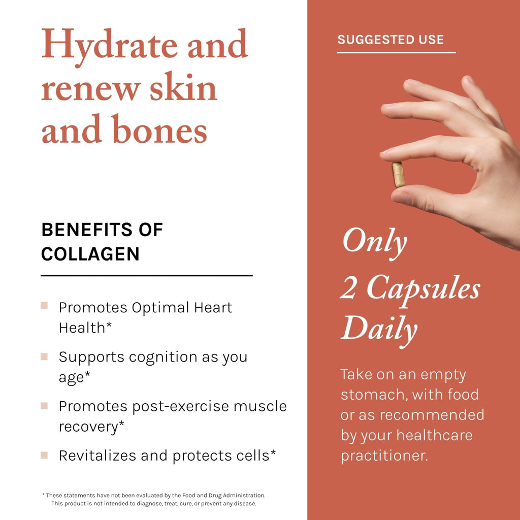 Reserveage Beauty Collagen Booster - Supplement for Skincare & Joint Health - Supports Healthy Collagen Production for Women - 60 Capsules (30 Servings) - FENGGESTORE20