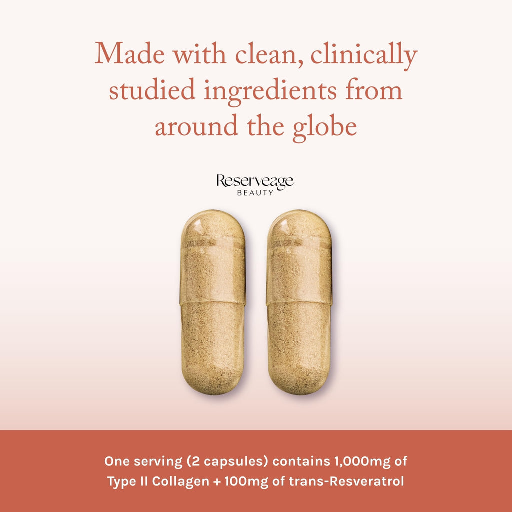 Reserveage Beauty Collagen Booster - Supplement for Skincare & Joint Health - Supports Healthy Collagen Production for Women - 60 Capsules (30 Servings) - FENGGESTORE20