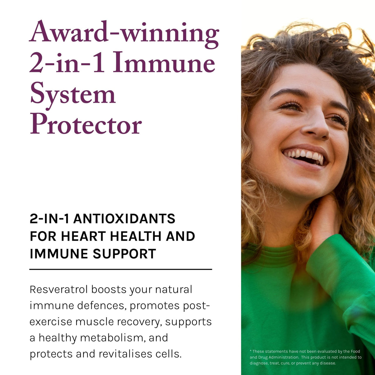 Reserveage Beauty, Resveratrol 500 mg with Pterostilbene, Antioxidant Supplement for Immune Support & Heart Health, Supports Healthy Aging - FENGGESTORE20