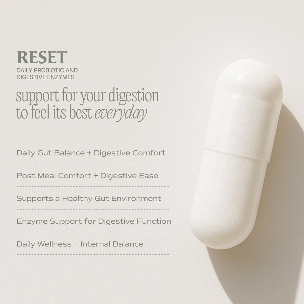 Reset Daily Probiotic + Prebiotic Plant Digestive Enzymes – Advanced Gut Reset for Women - FENGGESTORE20
