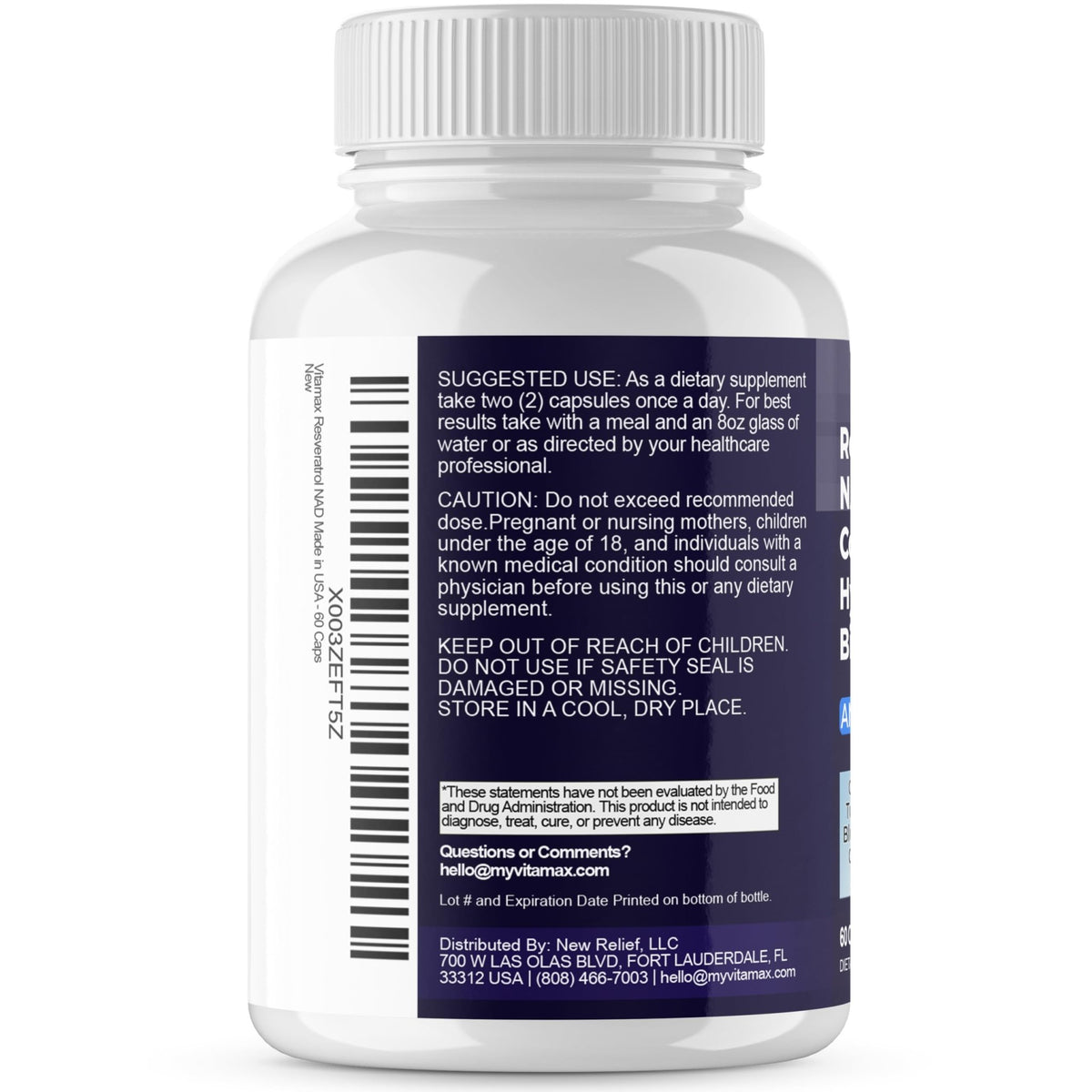 Resveratrol NAD+ Berberine Hyaluronic Acid - Biotin Grape & Blueberry + NAC - Collagen Peptides - Hair, Nail, Skin & Joint Supplement - 21-in-1 Women and Men - FENGGESTORE20