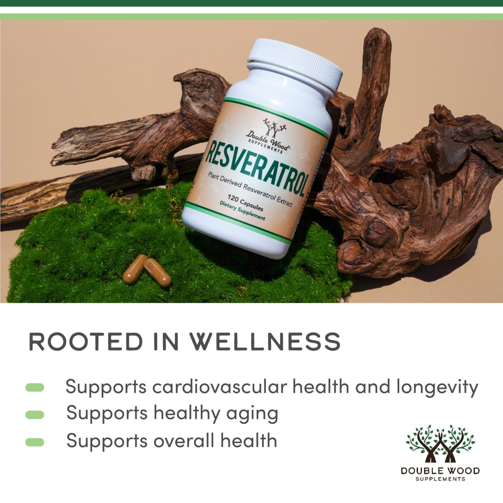 Resveratrol Supplement 500mg Per Serving, 120 Capsules (Resveratrol Polygonum Root Extract Providing 50% Trans Resveratrol) - FENGGESTORE20