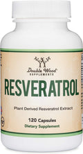 Resveratrol Supplement 500mg Per Serving, 120 Capsules (Resveratrol Polygonum Root Extract Providing 50% Trans Resveratrol) - FENGGESTORE20