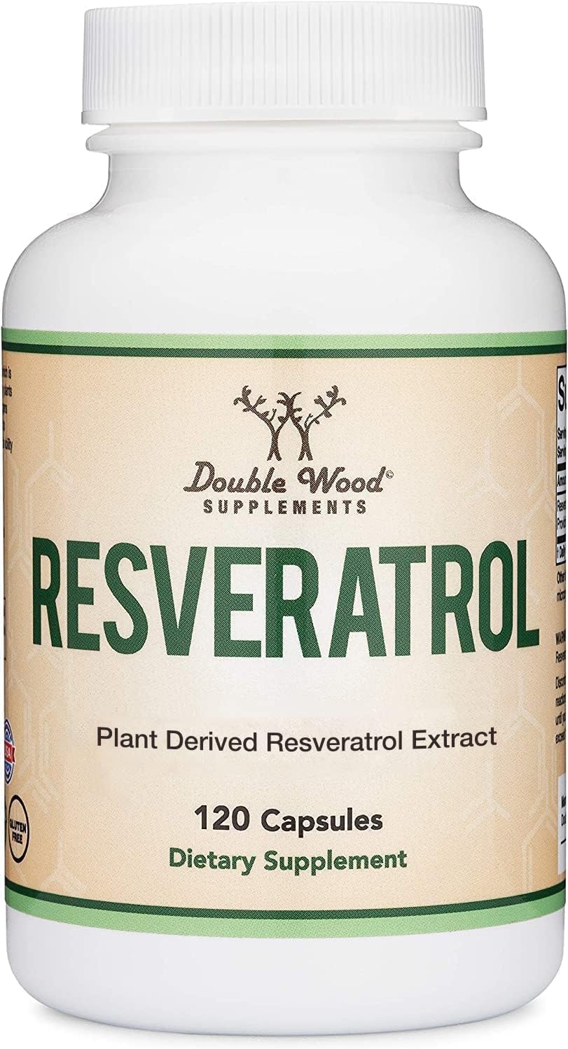 Resveratrol Supplement 500mg Per Serving, 120 Capsules (Resveratrol Polygonum Root Extract Providing 50% Trans Resveratrol) - FENGGESTORE20